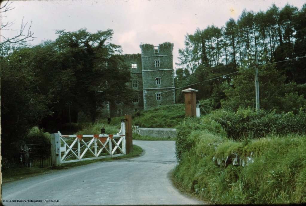 Kanturk Castle, Railway Line, Co. Cork, Ireland, ca. 1956